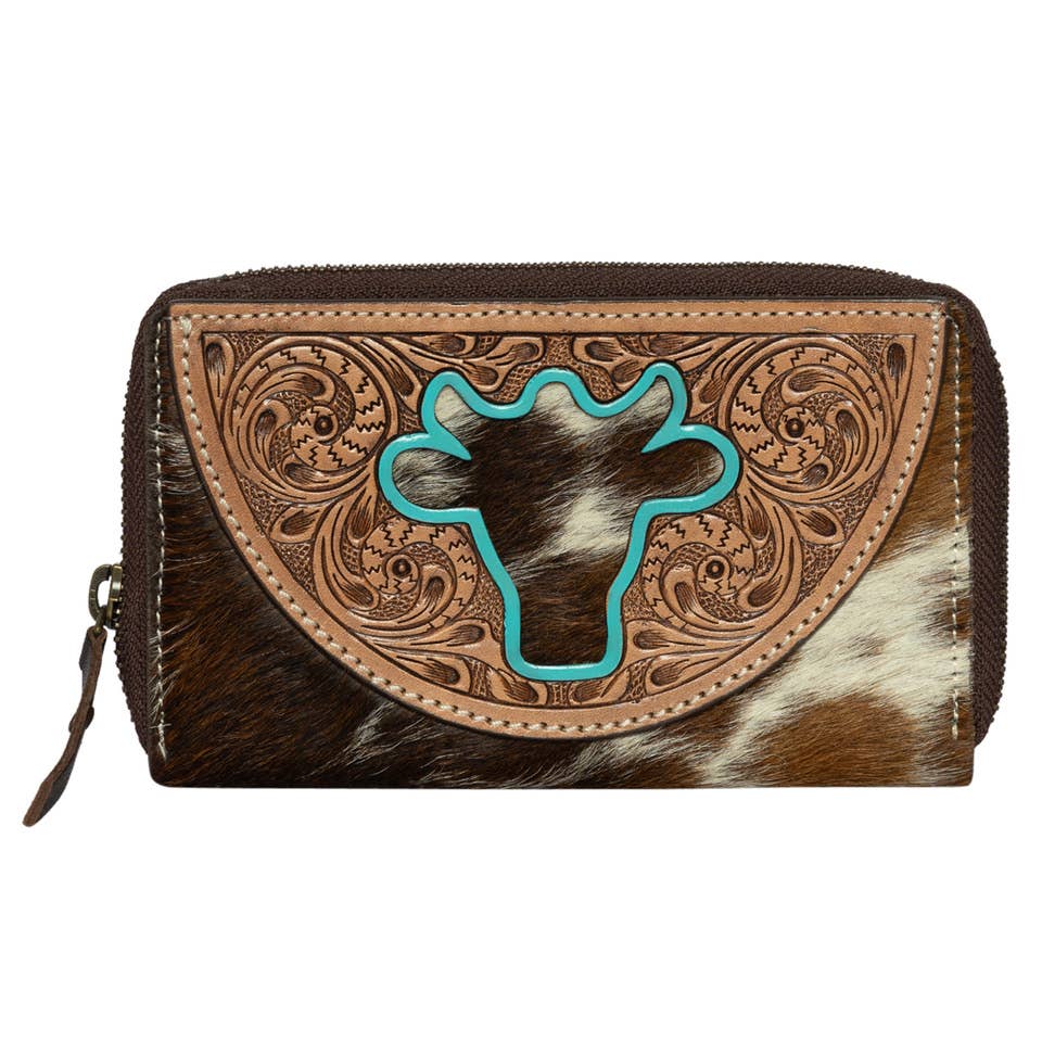 Ronda Bullhead Cowhide Wallet - Small