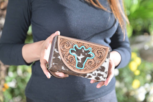 Ronda Bullhead Cowhide Wallet - Small