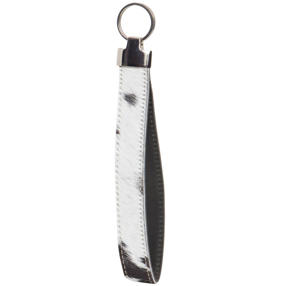 Cowhide Wristlet Oversized Keyring