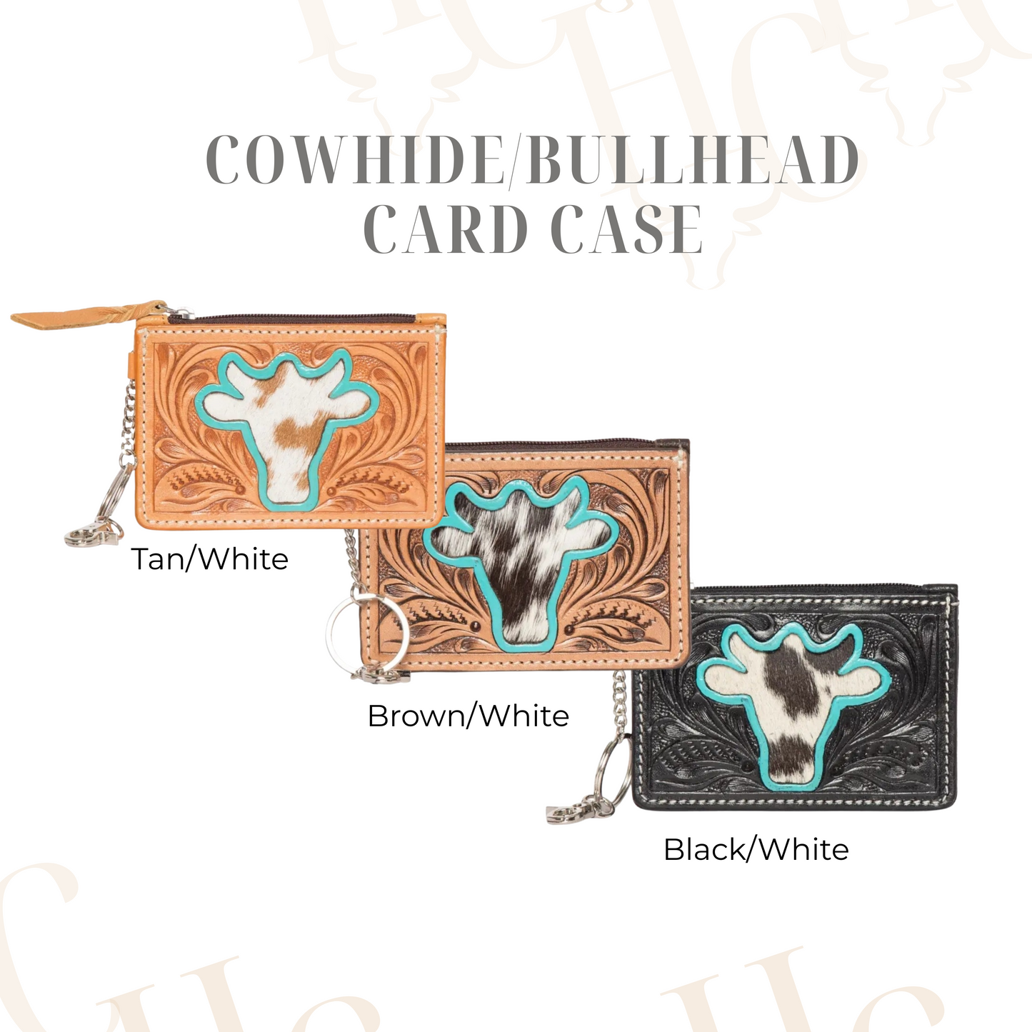 Cowhide/Bullhead Card Case